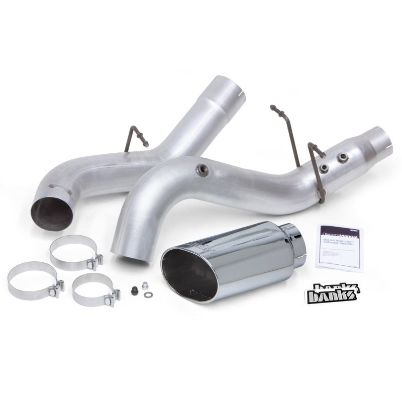 Banks Power 24-26 Chevy/GMC 2500/3500 6.6L Diesel Monster Exhaust - SS Single Exhaust w/ Chrome Tip
