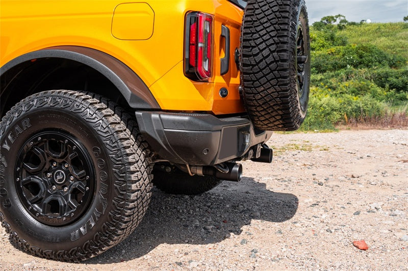 Corsa 21-25 Ford Bronco 2.3L 2-Door 2.75in Cat-Back Dual Rear Exhaust w/ 4in Straight-Cut Black Tips