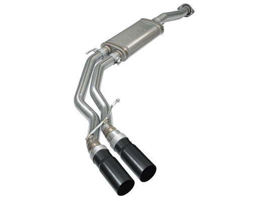 aFe Rebel Exhausts 3in SS Cat-Back 15-16 Ford F-150 EcoBoost V6 2.7/3.5L V8 5.0L w/ Black Tips