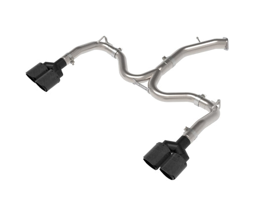 aFe 22-24 Kia Forte GT 1.6L 3in-2.5in 304 Stainless Steel Axle-Back Exhaust w/ Carbon Fiber Tips