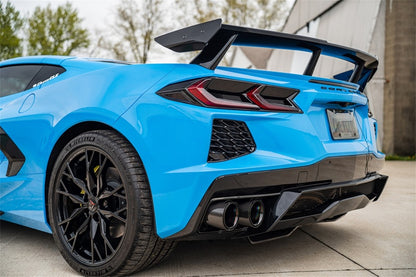 Corsa 2020-2025 Chevrolet Corvette C8 RWD 3in Valved Cat-Back Delete w/ NPP w/4.5in CF Black PVDTips