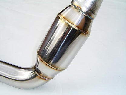 Invidia 05+ AT LGT Polished Divorced Waste Gate Downpipe with High Flow Cat