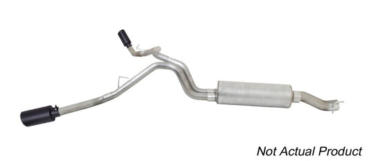 Gibson 19-23 Chevrolet Silverado/GMC Sierra 1500 4.3L-5.3L Crew Cab Black Elite Cat-Back Exhaust