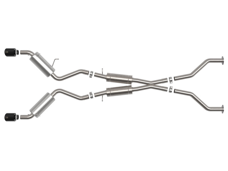 aFe Takeda Cat-Back Exhaust System Nissan 370Z 09-20 V6-3.7L- Black Tip