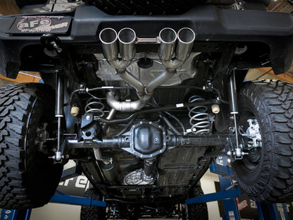 aFe Rebel Series 2.5in. 304 SS C/B Exhaust System 2018 Jeep Wrangler (JL) V6-3.6L - Polished Tip