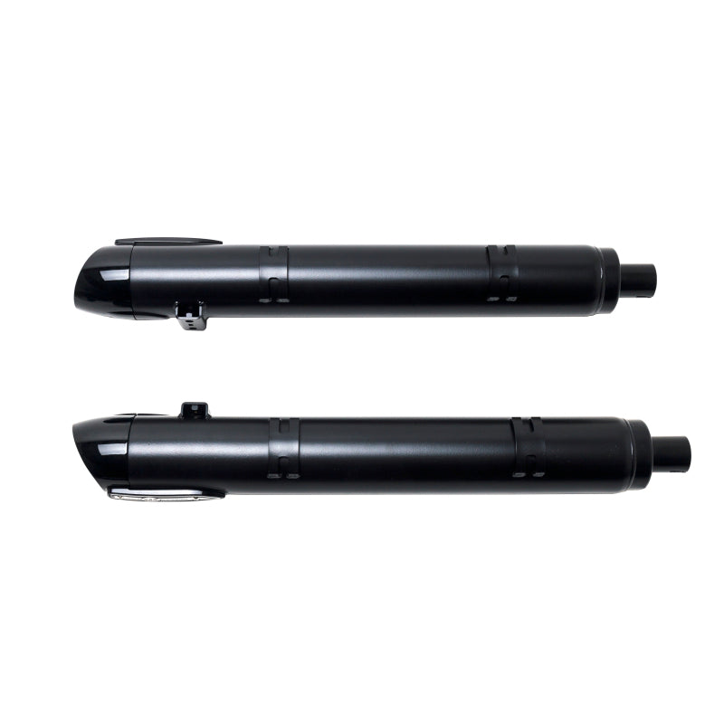 S&S Cycle Indian Touring Broadhead Slip-Ons w/ Slashcut End Caps - Black