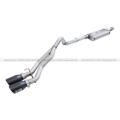 aFe Rebel Exhausts 3in SS Cat-Back 15-16 Ford F-150 EcoBoost V6 2.7/3.5L V8 5.0L w/ Black Tips