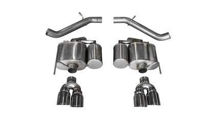 Corsa 2016-2019 Cadillac ATS-V 3.6T 4in Black Sport Axle-Back Exhaust