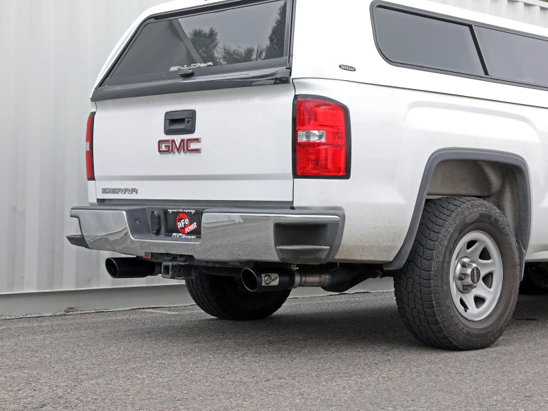 aFe Apollo GT Series Cat-Back Exhaust GM Trucks 09-18 V6-4.3L/V8-4.8/5.3L-Dual Rear Exit Black Tips