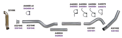 Diamond Eye KIT 5in Catback RPLCMENT PIPE Single SS: 2004.5-2007.5 DODGE CUMMINS 600