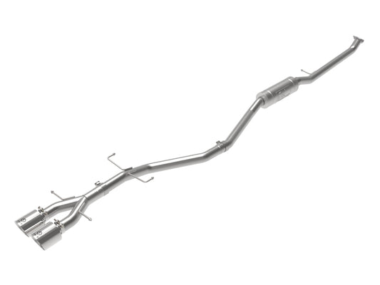 aFe Takeda 2.5in 304SS Cat-Back Exhaust System 17-20 Honda Civic SI Coupe L4-1.5L (t) - Polished Tip
