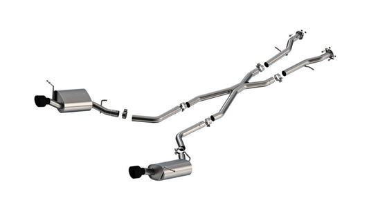 Borla 11-25 Dodge Durango 3.6L V6/5.7L V8 2+4WD S-Type Catback Exhaust - 4.5in Ceramic Black Tips