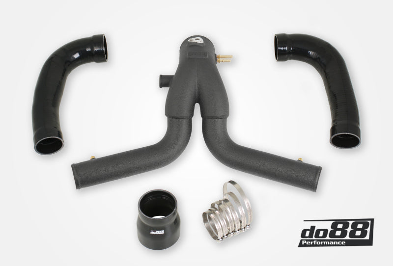 do88 13-15 Porsche 911 Turbo/Turbo S (991.1) Y-Pipe for do88 Intercooler - Black