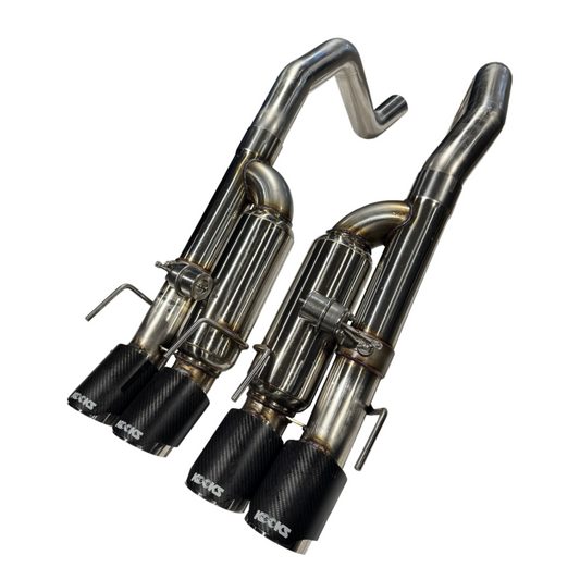 Kooks 09-13 Chevrolet Corvette Z06/ZR1 3in. Valved Axle-Back Exhaust w/ SS Tips