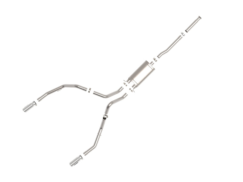 aFe Apollo GT Series Cat-Back Exhaust GM Trucks 09-18 V6-4.3L/V8-4.8/5.3L-Dual Rear Exit Polish Tips
