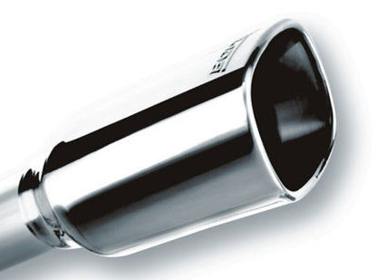 Borla 12-14 Jeep Wrangler JK 2Dr & 4Dr Rear Section ATAK Single Square Rolled Angle-Cut Exit Exhaust