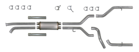 Diamond Eye KIT 3-1/2in Catback DUAL GAS AL TOYOTA TUNDRA 5.7L 07-10