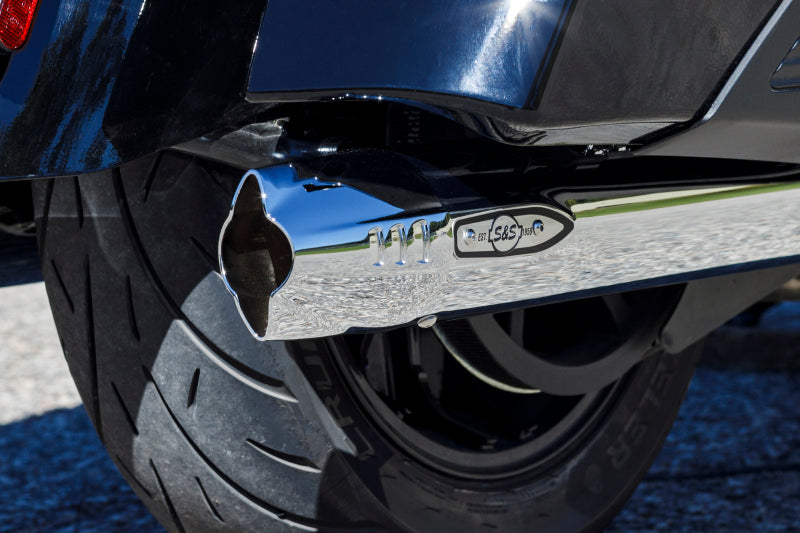 S&S Cycle Fishtail Slip-Ons - Chrome
