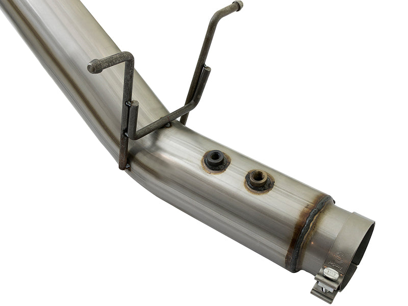 aFe LARGE BORE HD 5in 409-SS DPF-Back Exhaust w/Polished Tip 2017 GM Duramax V8-6.6L (td) L5P