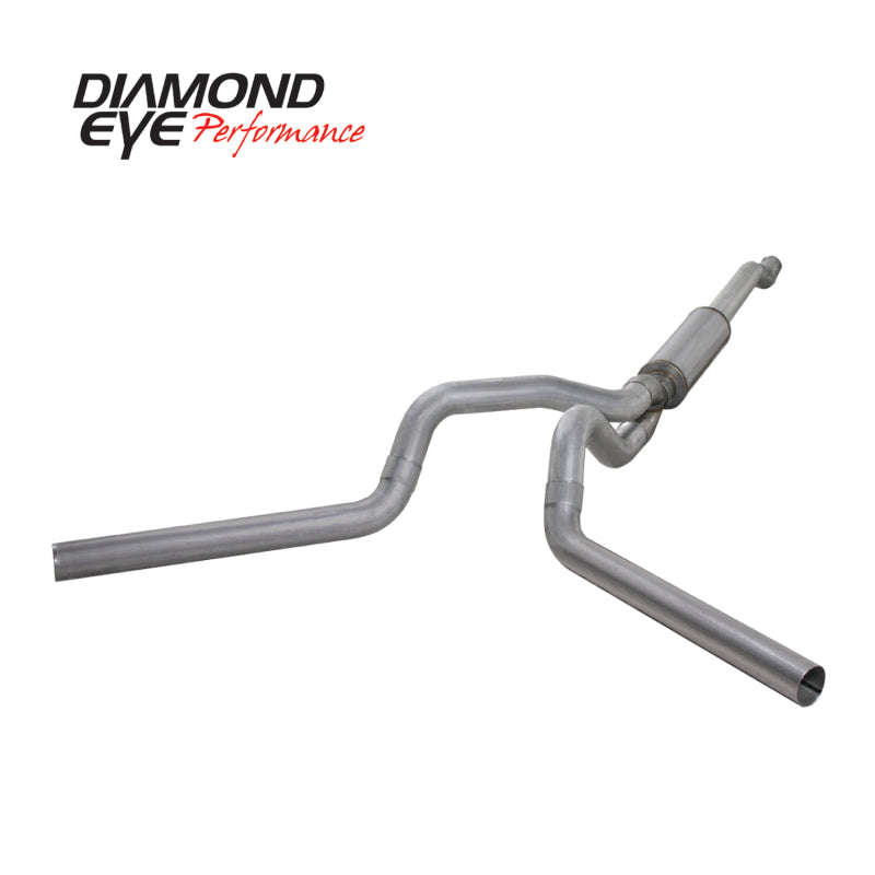 Diamond Eye KIT 4in Catback MFLR RPLCMENT PIPE DUAL AL: 03-07 FORD 6.0L F250/F350