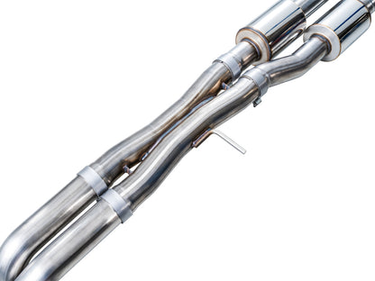 AWE Tuning 2021+ Cadillac Escalade 6.2L 0FG Dual Exit Exhaust System w/ 5in Chrome Silver Tips