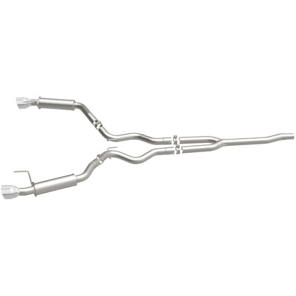MagnaFlow Cat-Back 15-16 Ford Mustang 2.3L L4 Competition SS 3in Dual Split Rear 4.5in Black Tips