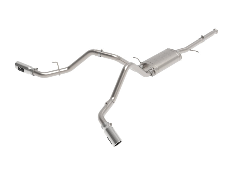 aFe Apollo GT Cat-Back Exhaust GM Trucks 09-18 V6-4.3L/V8-4.8/5.3L-Dual Rear-Side Exit Polish Tips