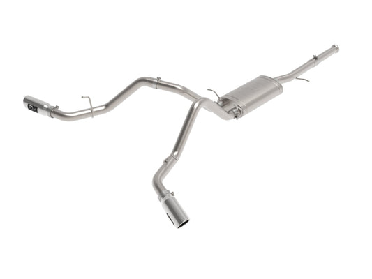 aFe Apollo GT Cat-Back Exhaust GM Trucks 09-18 V6-4.3L/V8-4.8/5.3L-Dual Rear-Side Exit Polish Tips