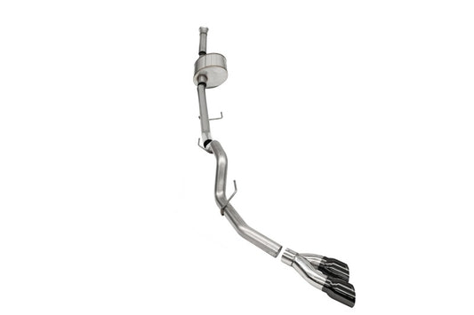 Corsa 2021-2025 Ford F-150 SuperCab/6.5in Bed 5.0L V8 Xtreme Cat-Back Single Side Exit-Black PVD