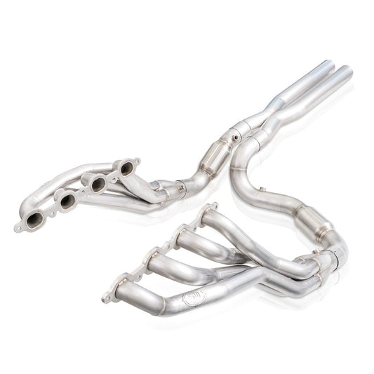 Stainless Works 2019+ Chevrolet Silverado 5.3/6.2 Catted Headers 1-7/8in Primaries 3in Leads X-Pipe