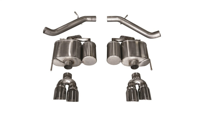 Corsa 2016-2019 Cadillac ATS-V 3.6T 4in Polished Sport Axle-Back Exhaust