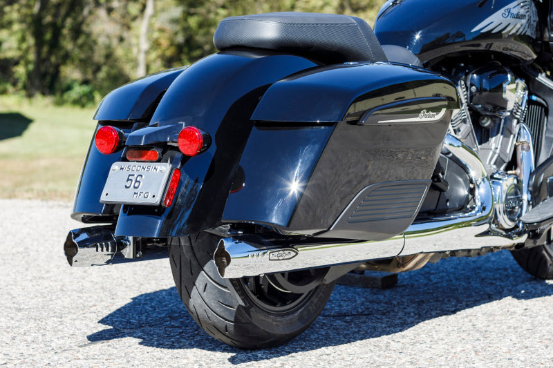 S&S Cycle Fishtail Slip-Ons - Chrome