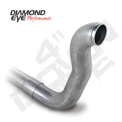 Diamond Eye Downpipe 4in TB Single W/ HX40 FLANGE AL DODGE 5.9L 2500/3500 89-93 4X4 ONLY