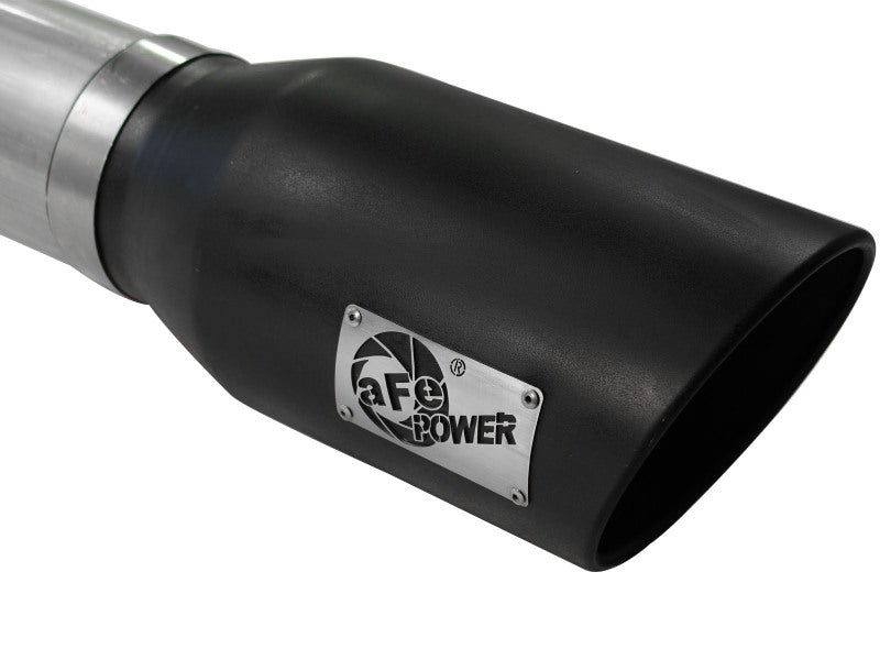 aFe MACHForce XP 5in DPF-Back Stainless Steel Exhaust , Blk, Ford Diesel Trucks 11-14 V8-6.7L td