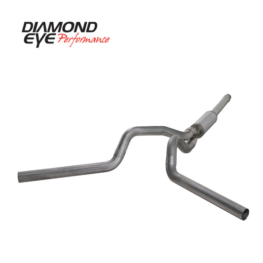 Diamond Eye KIT 4in Catback DUAL SS: 94-97 FORD 7.3L F250/F350 PWRSTROKE