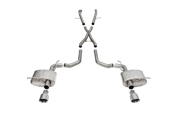 Corsa 2021-2025 Dodge Durango SRT Hellcat Cat-Back 2.75in Dual Rear Exit Xtreme 4.5in Polished Tips