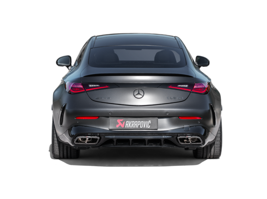 Akrapovic 16-17 Porsche 911 Turbo/Turbo S (991.2) Slip-On Line (Titanium) w/ Tips & Gloss Diffuser