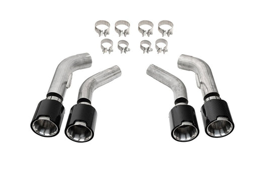 Corsa 2016-2024 Chevrolet Camaro SS / ZL1 Carbon Fiber 4.5in Twin Tip Kit
