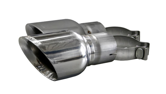 Corsa 2015-2025 Ford Mustang GT 3.0in Inlet / 4.5in Outlet Polished Tip Kit (For Corsa Exhaust Only)