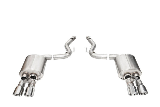 Corsa 2024+ Ford Mustang V8 5.0L 3in Axle-Back Exhaust System w/ Twin 4in Polished Pro-Series Tips