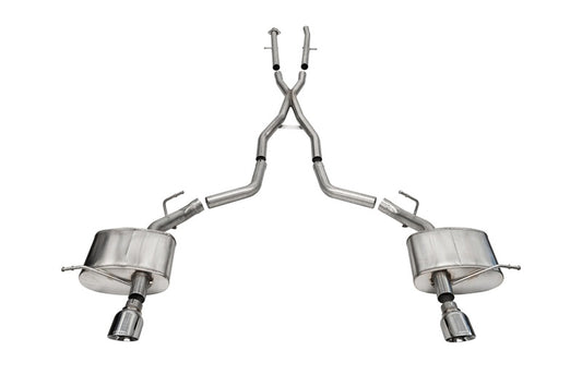 Corsa 2011-2025 Dodge Durango Xtreme 2.5in Cat-Back Dual Rear Exit w/ Single 4.5in Polished Tips