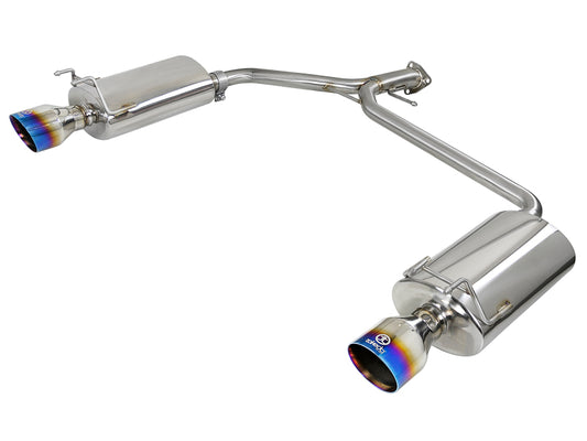 aFe Takeda 2.25-1.75in 304 SS Axle-Back Exh w/Blue Flame Tips 13-17 Honda Accord Sport Sedan I4-2.4L