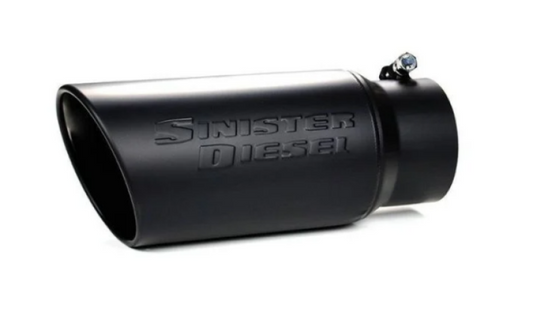 Sinister Diesel 5in. Inlet Universal Stainless Steel Muffler