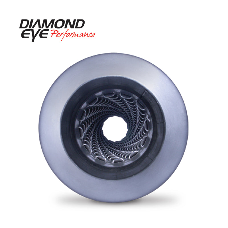 Diamond Eye MFLR BIG DOG QUIET TONE 4inID SGL IN/SGL OUT 10inDIA X 45in BODY 51in LENGTH BAFFLED AL