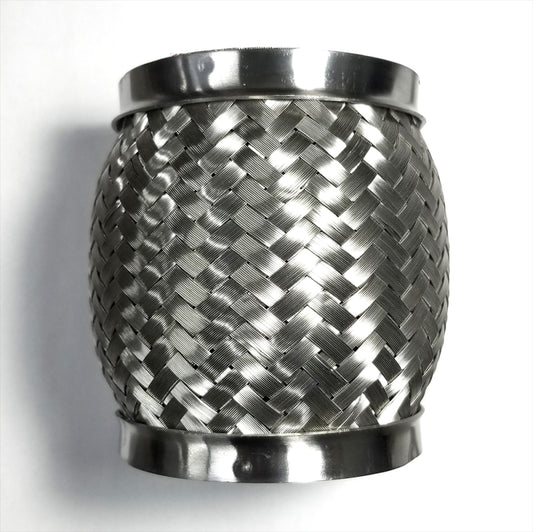Stainless Bros 2.75in x 4in OAL SS304 Light Braid Flex Joint w/Interlock Liner