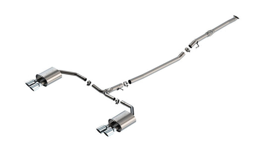 Borla 03-08 Nisan 350Z S Type Catback System - Black Chrome Tip