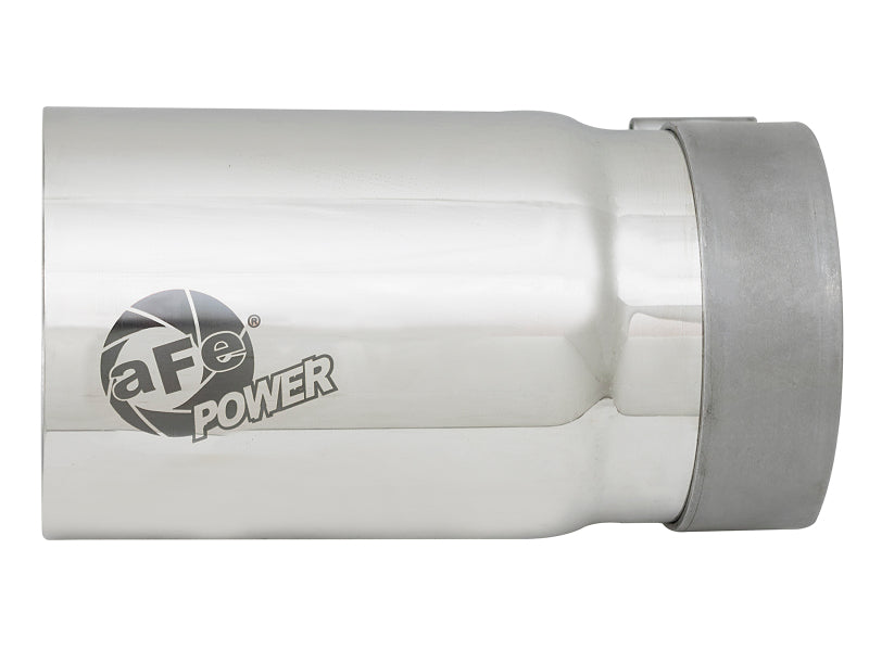 aFe MACH Force-Xp Universal Exhaust Tip 3-1/2 IN Inlet x 4 IN Outlet x 7 IN Polished Right Side Exit