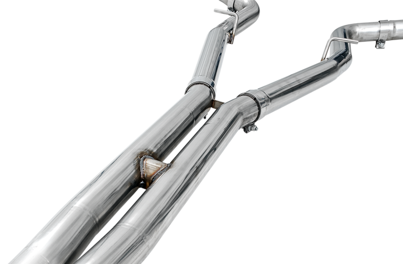 AWE Tuning 2015+ Dodge Challenger 6.4L/6.2L SC Track Edition Exhaust - Quad Chrome Silver Tips