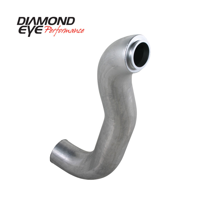Diamond Eye Downpipe 4in AL: 89-93 5.9L DODGE MACHINED EF