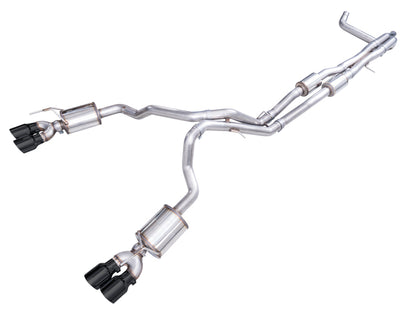 AWE 2021+ Chevy Tahoe/GM Yukon 6.2L 0FG Edition Cat Back Exhaust - Quad Diamond Black Tips